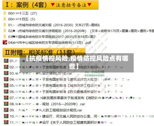 【抗疫情控风险,疫情防控风险点有哪些】